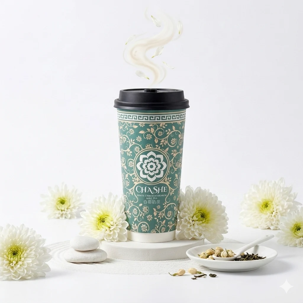 White Chrys. Milk Tea